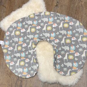 BOPPY Gray Animal Print Nursing Pillow Cover